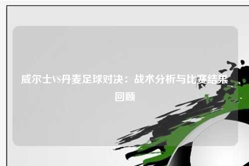 威尔士VS丹麦足球对决：战术分析与比赛结果回顾